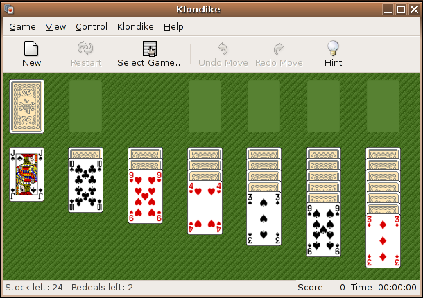 Klondike: A simple but very fun solitaire card game