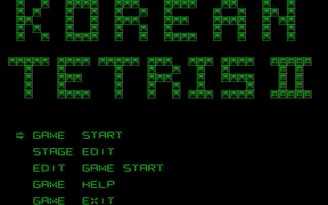 Play Korean Tetris II for DOS on the web page