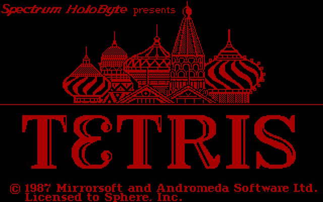 Play IBM Tetris for DOS on the web page