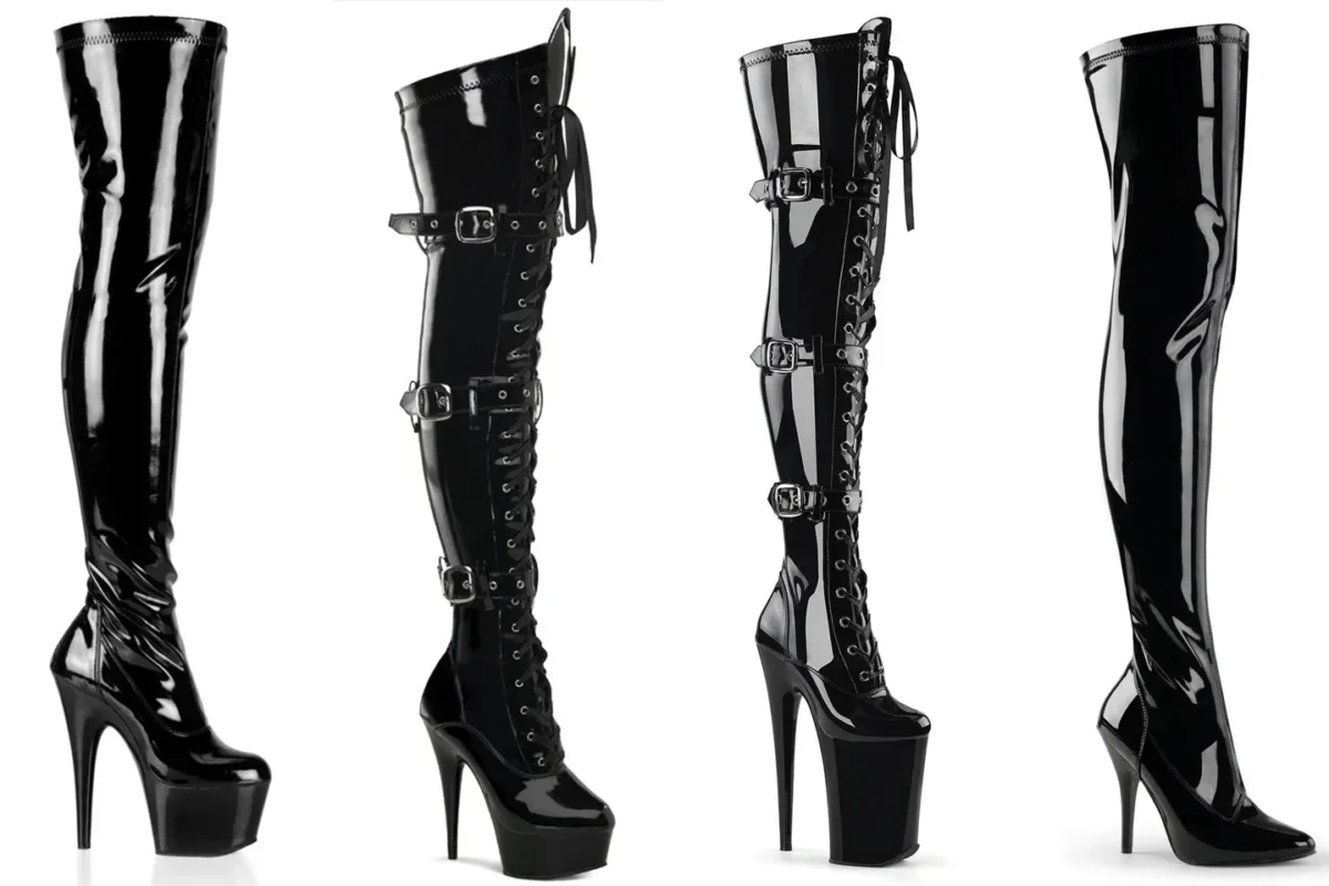 Most popular thigh-high boots from Pleaser Shoes